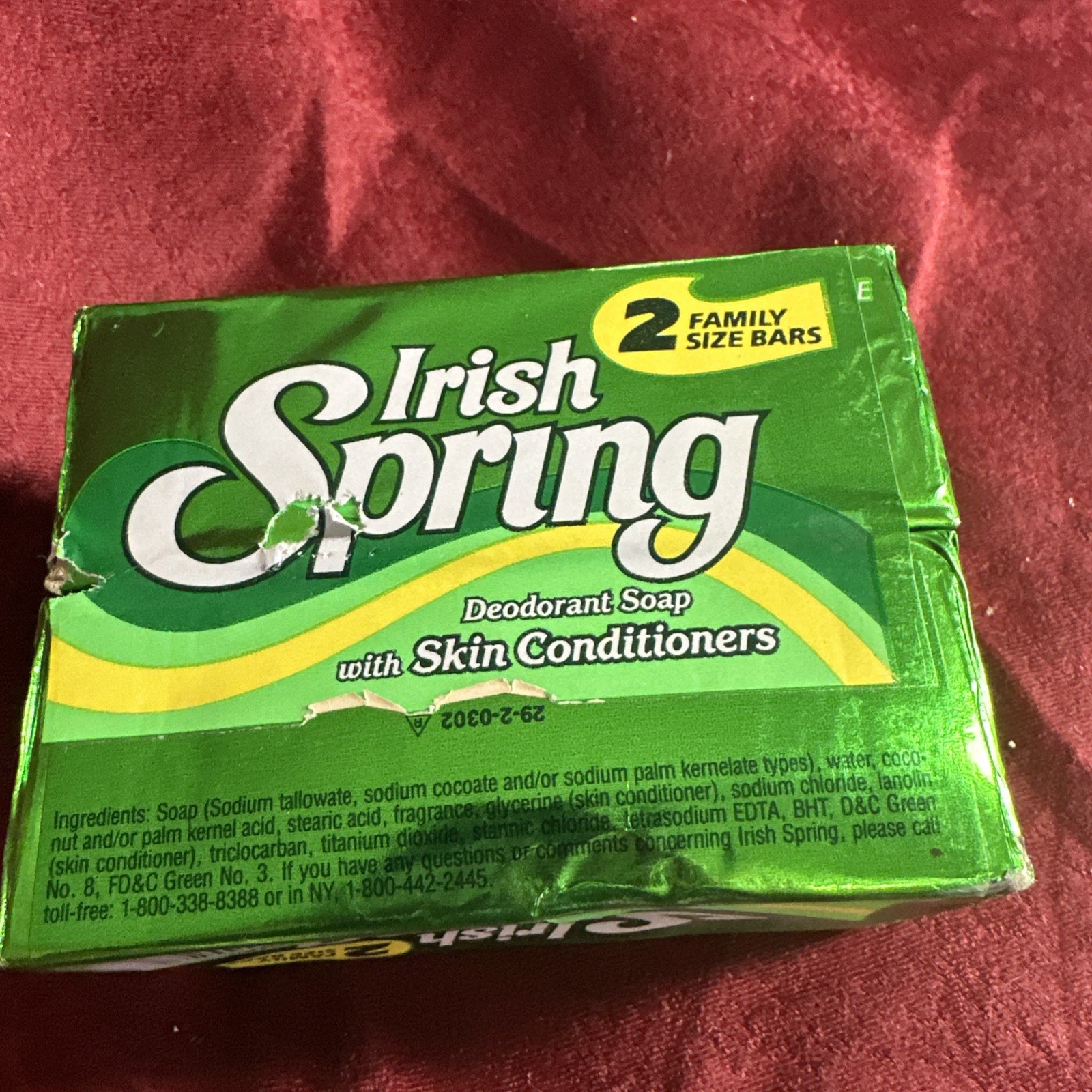 Irish Spring Family Size Bath Bars 7 0z Deodorant Soap Pack Of 2