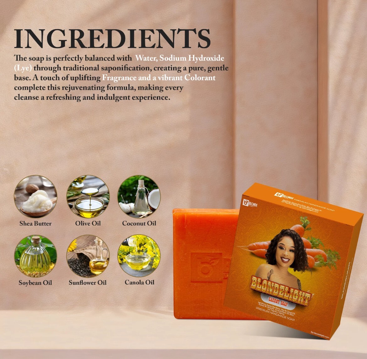 BLONDELIGHT Carrot Soap