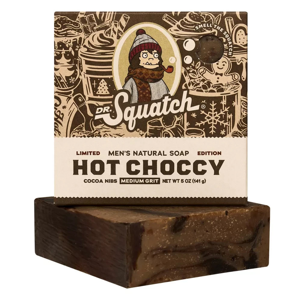 Dr. Squatch Hot Choccy 5 oz Men’s Natural Bar Soap – Limited Edition, Lot of 2