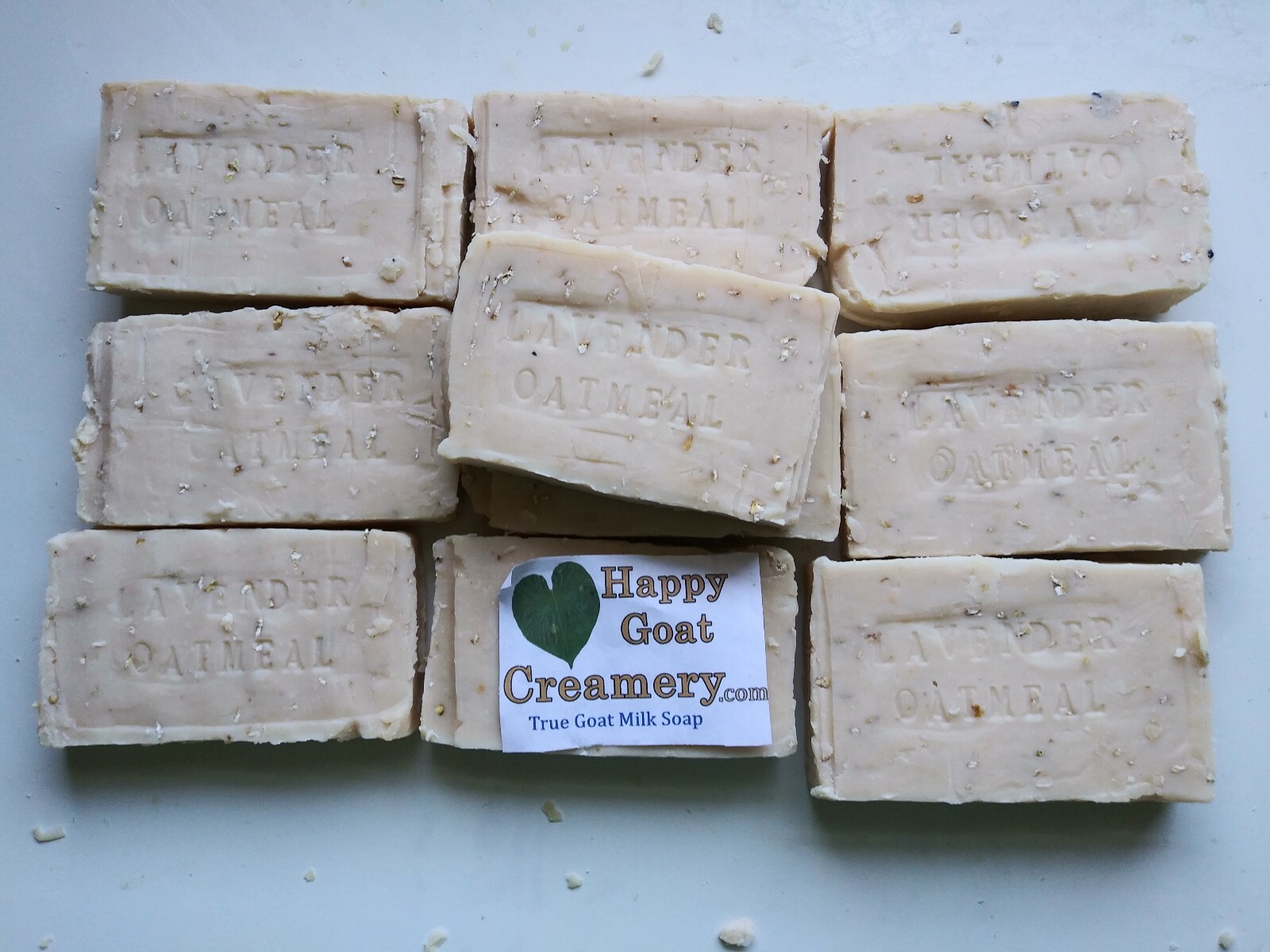 10 BARS LAVENDER OATMEAL RAW GOAT MILK SOAP HAPPY GOAT CREAMERY CHEAP