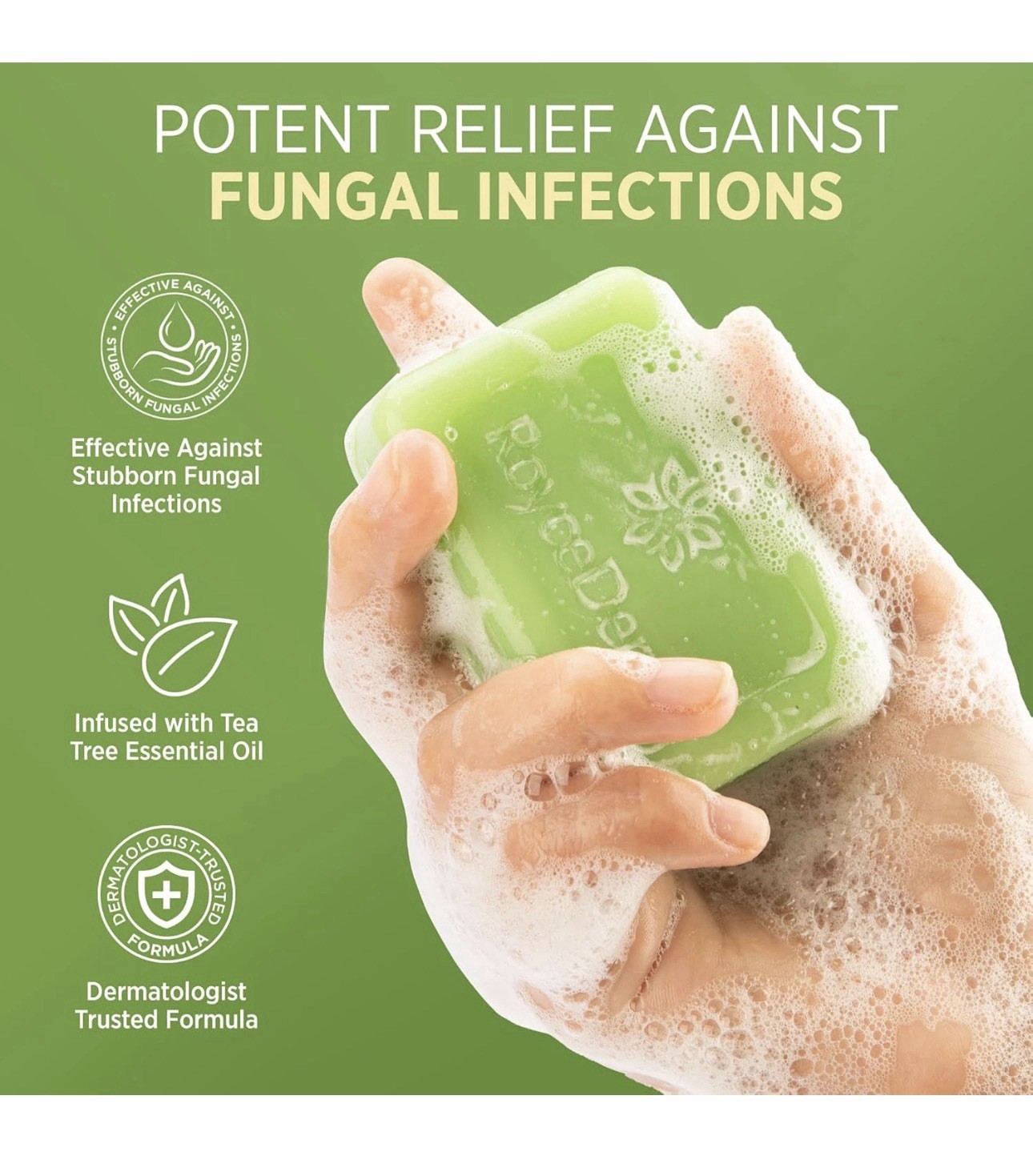Roycederm Antifungal Antibacterial Tea Tree Soap: Antifungal Antibacterial Treat