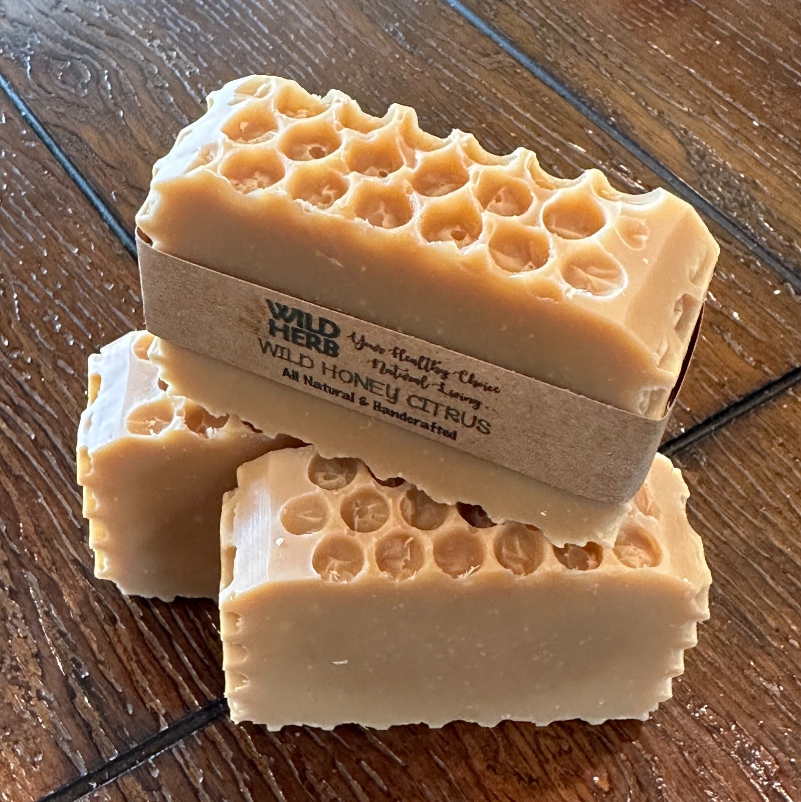 PURE NATURAL ORGANIC: Wild Honey Citrus Soap Bar by Wild Herb Soap | All ages!