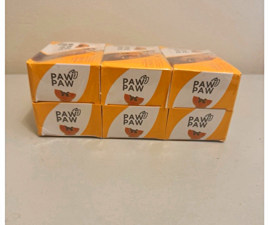 Paw Paw Clarifying Soap Bar Papaya w/Vitamin E Multipack 180g Orange/White pk 6