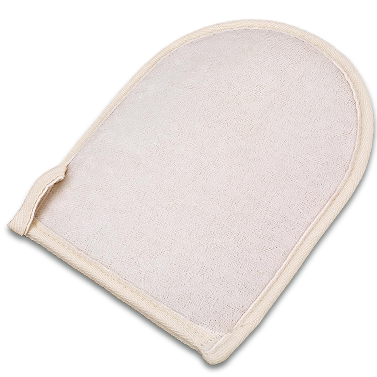 Exfoliating Loofah Glove Pad Body Scrubber. Our 1 Count (Pack of 1), White