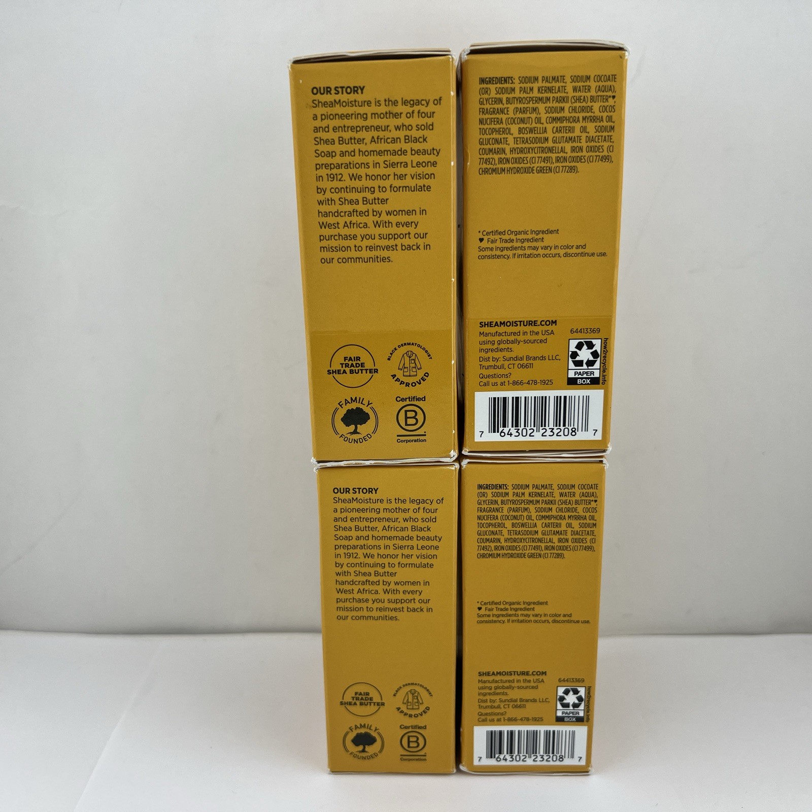 Shea Moisture Raw Shea Butter – Deeply Moisturizing Bar Soap 8oz Ea, 4 PACK