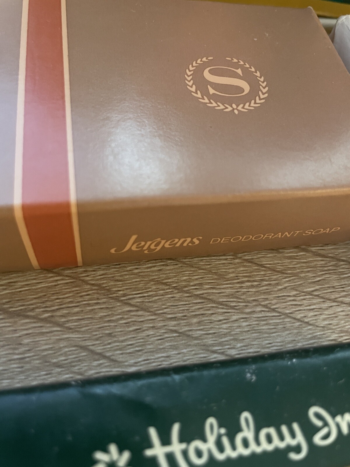 Vintage Jergens Bar Soap Lot 5 piece Hotel Size Mixed x 4 Full Size Mild x 1