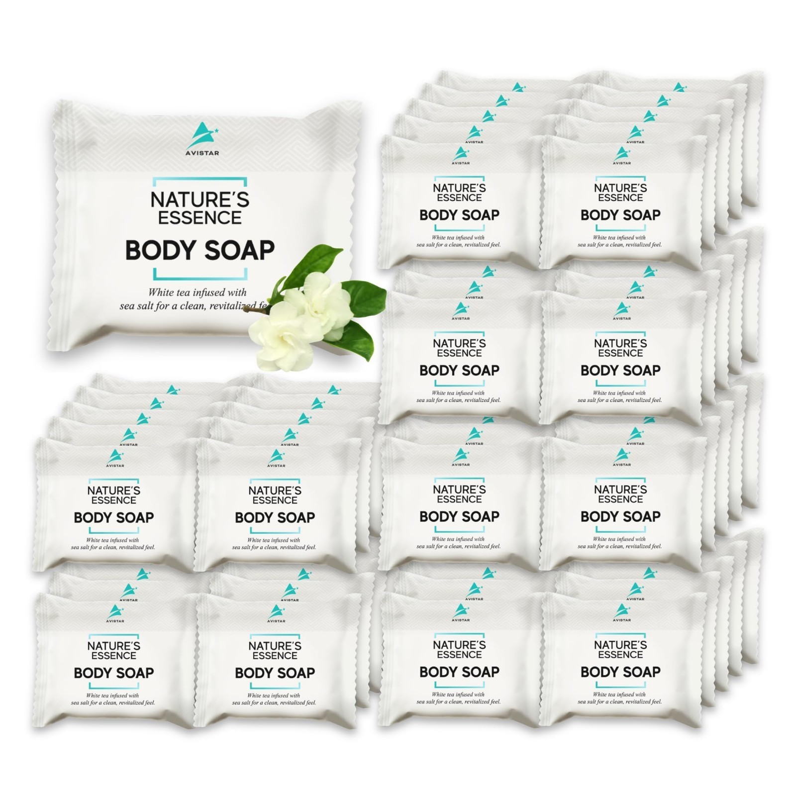 Bulk Mini Hotel Soap Bars – 60 Pack Individually Wrapped Travel Size Toiletries