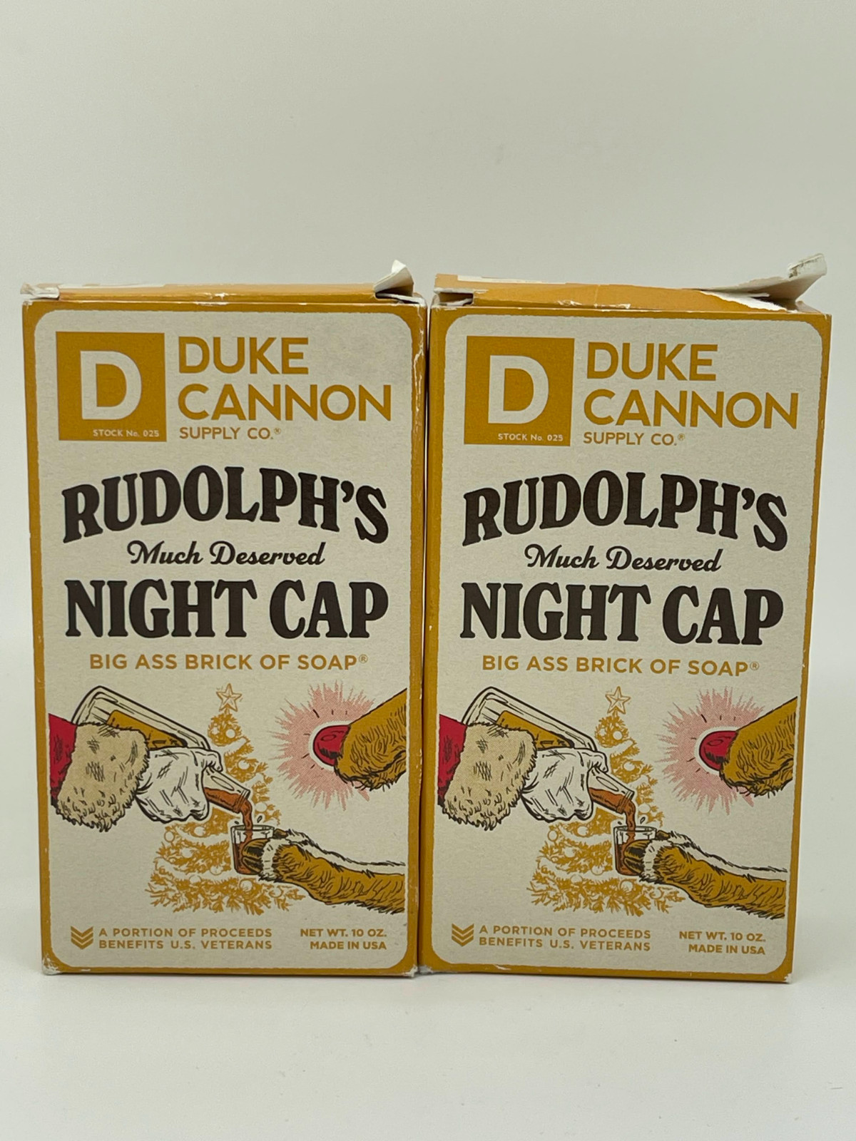 Duke Cannon Rudolph’s Much Deserved Night Cap Brick Of Soap 10 oz Each – 2 PACK