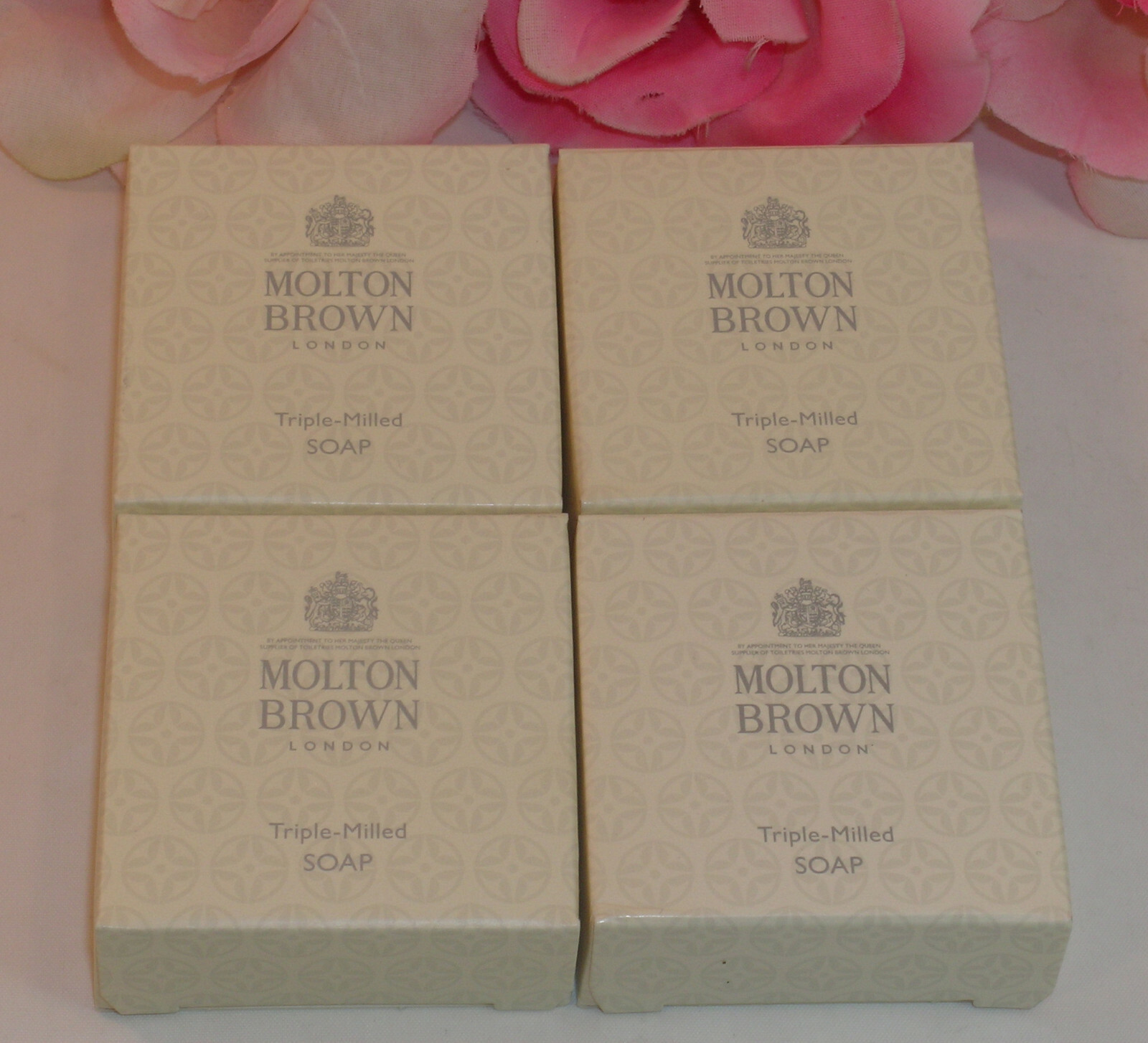 New Molton Brown 4 Bars Of Tripple-Milled Soap .88 oz / 25g Each 3.52 Oz Total
