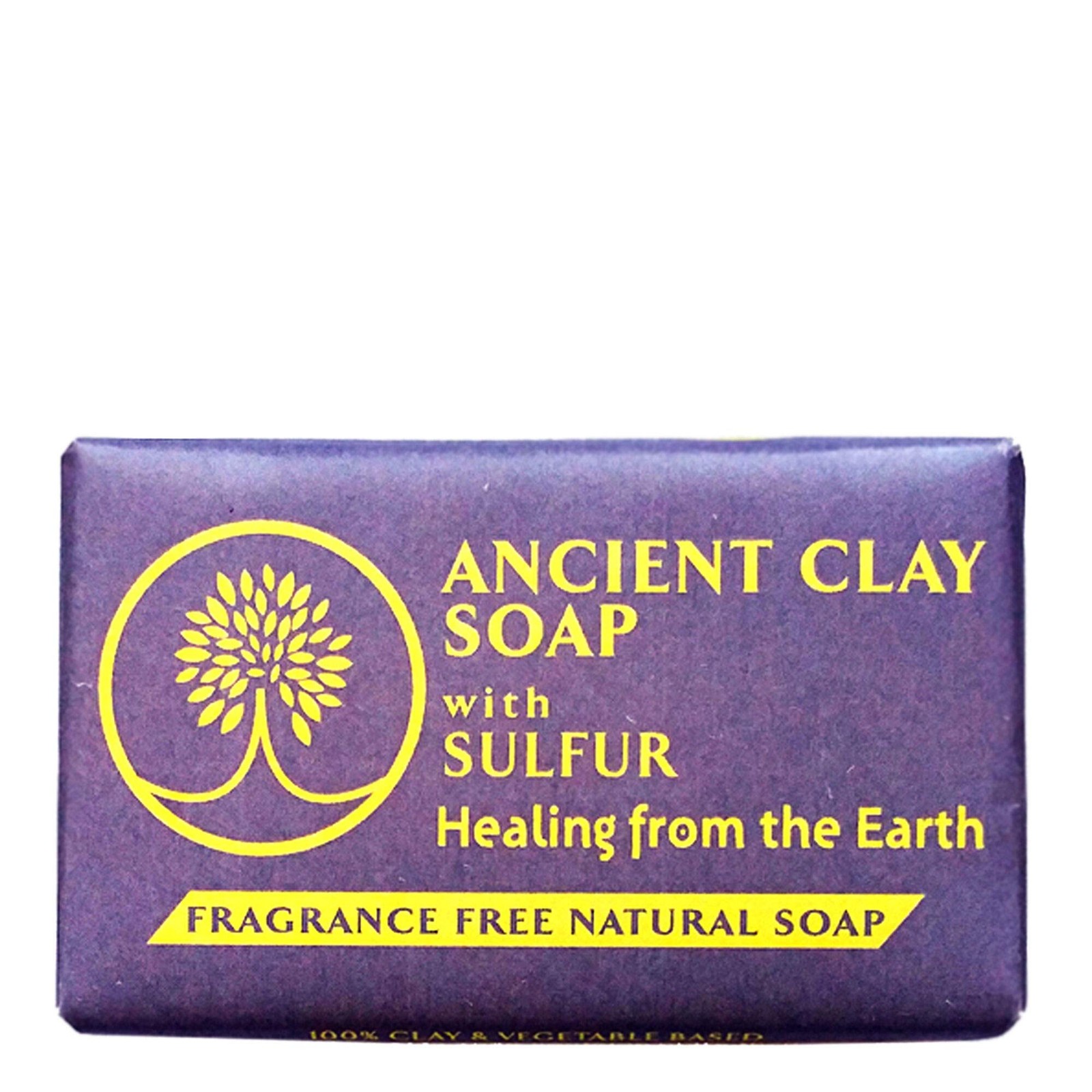 Ancient Clay Soap with Sulfur Fragrance Free 6 Count (Pack of 1), Sulpher