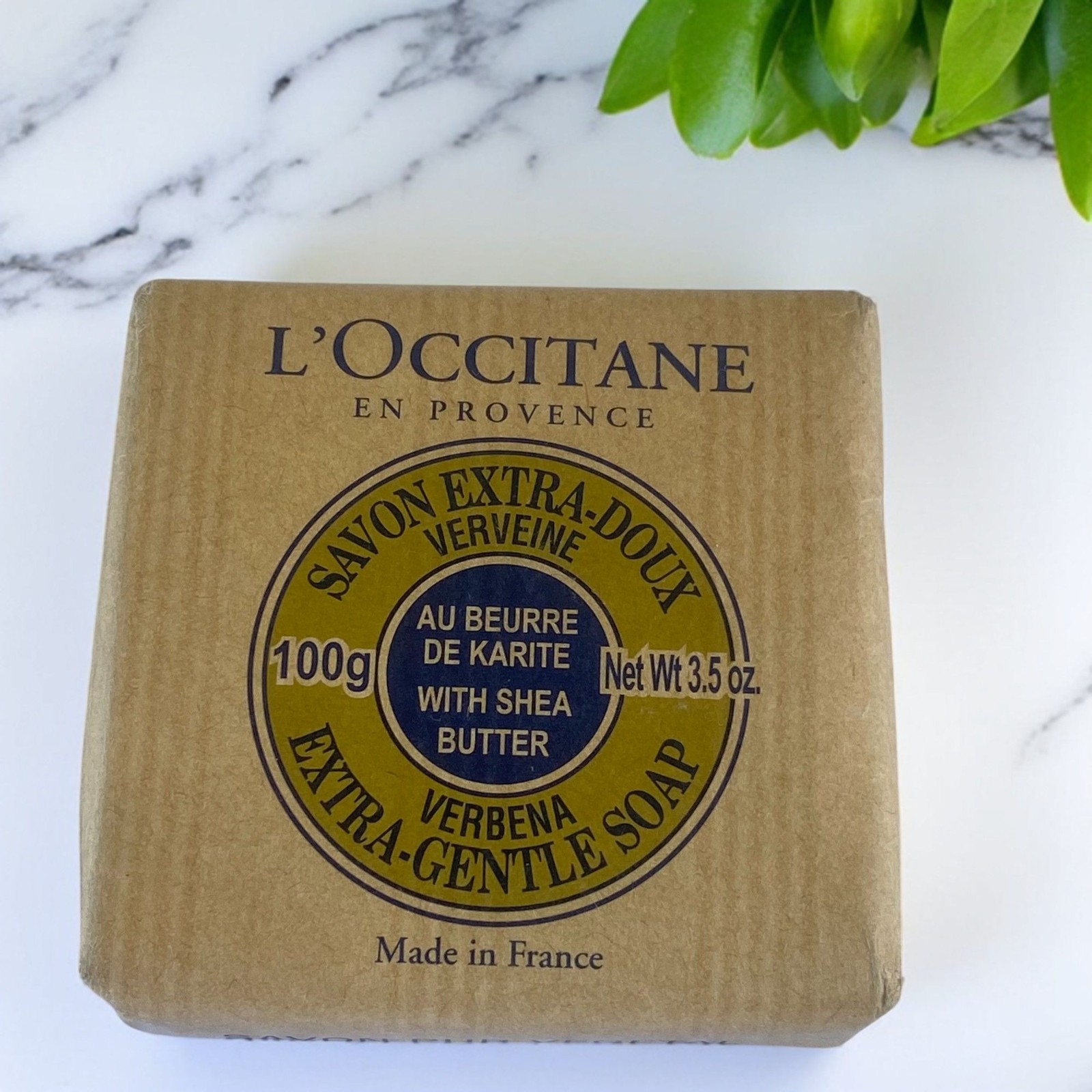 New Sealed L’Occitane Verbena Extra-Gentle Soap With Shea Butter 3.5 oz