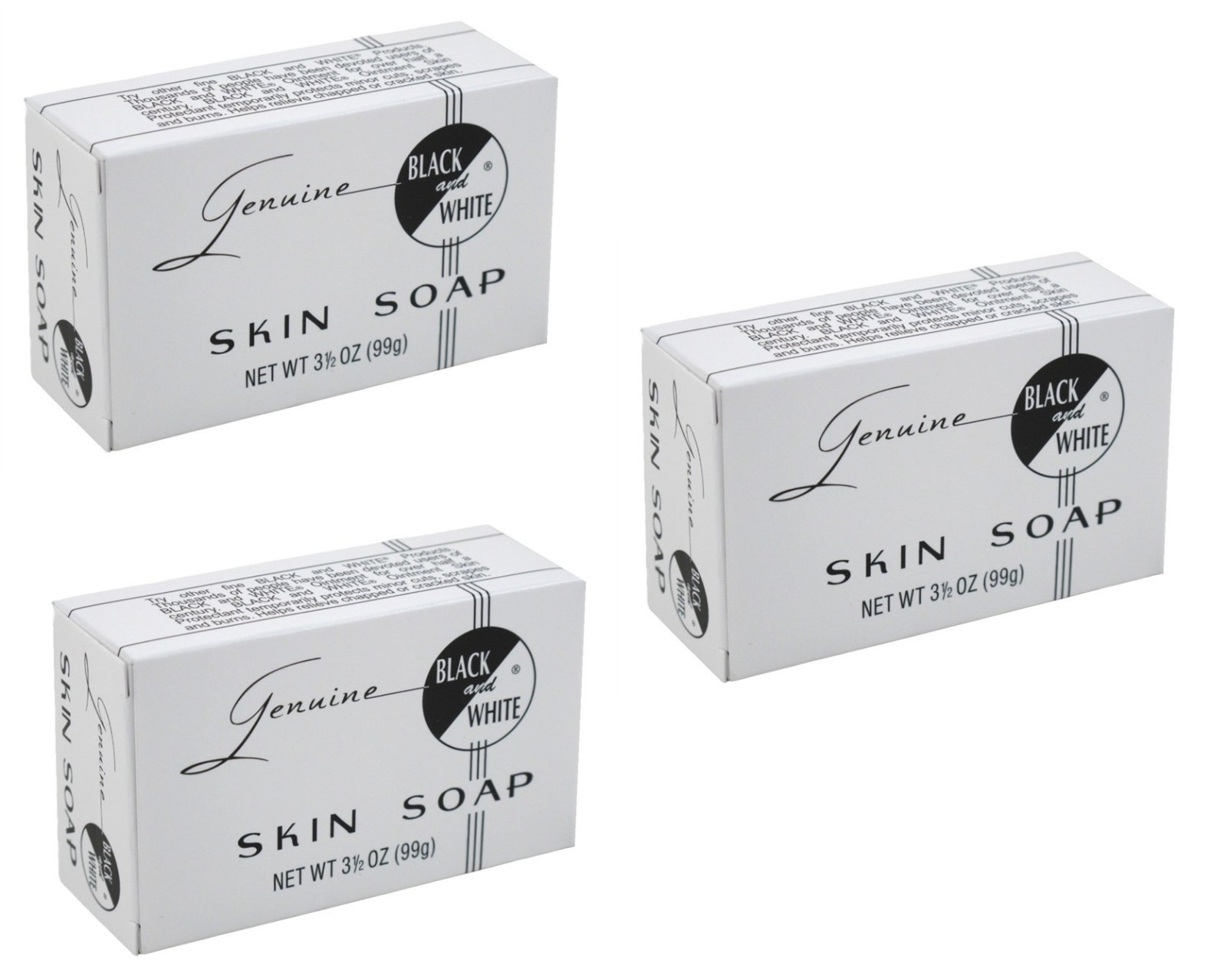 BL Black & White Skin Soap 3.5oz each *Three Pack*