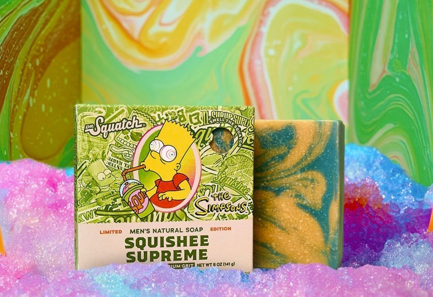Dr. Squatch Limited Ed. Bar Soap Simpsons Squishee Supreme Med Grit 5oz