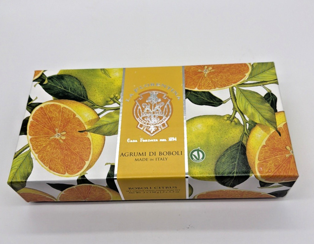 La Florentina Agrumi di Boboli Soap CITRUS HAND SOAP SET ITALY 3 – 5.3 oz bars