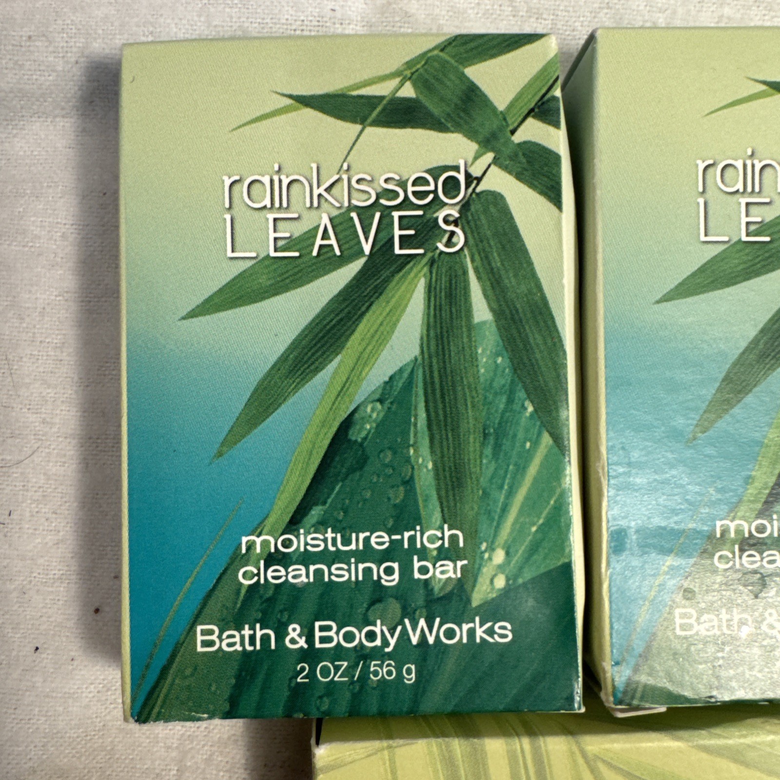 3 Bath & Body Works Coconut Lime Verbena Rain Kissed Leaves Moisture Rich Bar