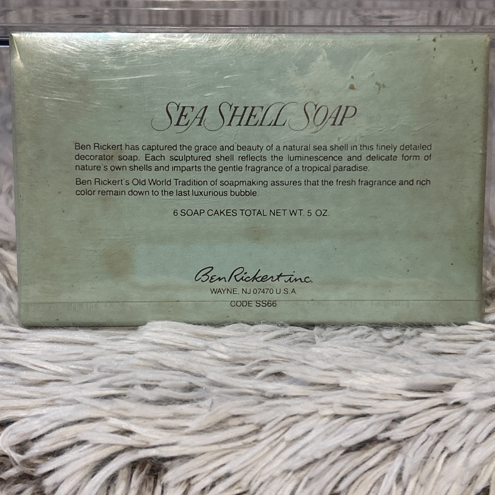 2 Boxes Vintage NOS Seashell & Seahorses Soap Cakes Coastal Beach Grannycore