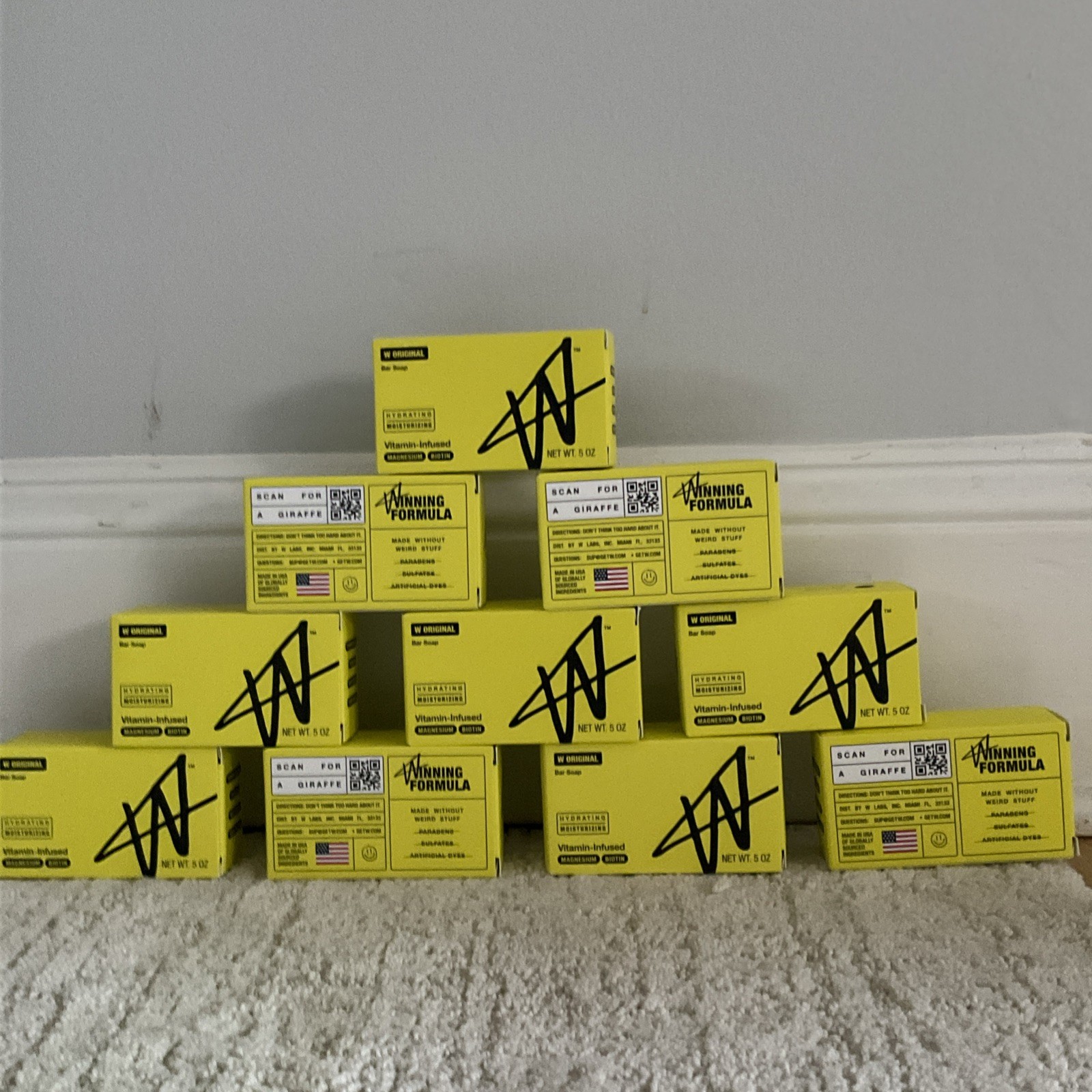 10 Pk W Original Jake Paul Bar Soap Hydrating Vit Infused Magnesium Biotin 5oz