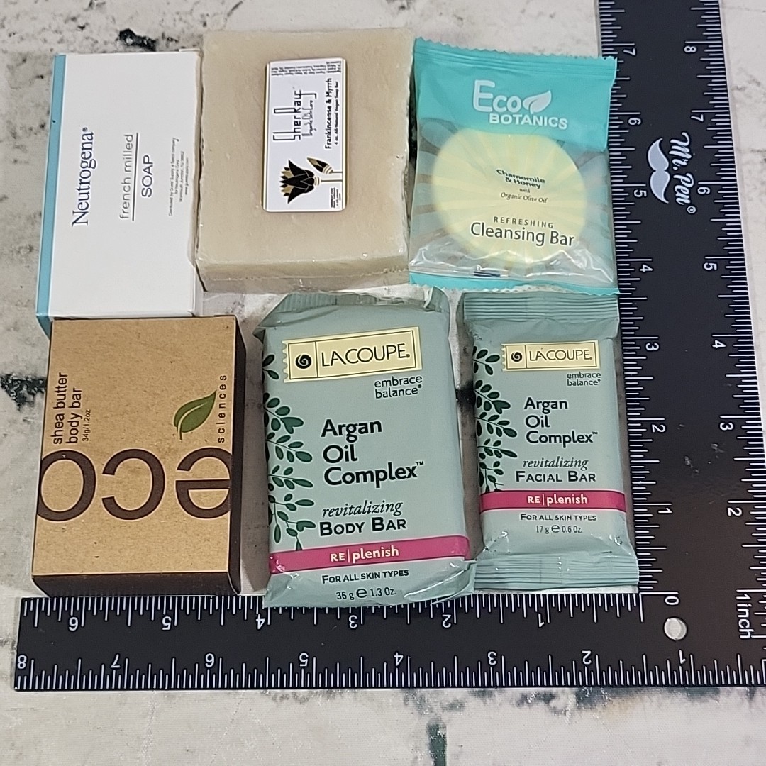 Hotel Travel Guest Soaps Lot Of 6 Body Bars For All Skin Types Eco Neutrogena