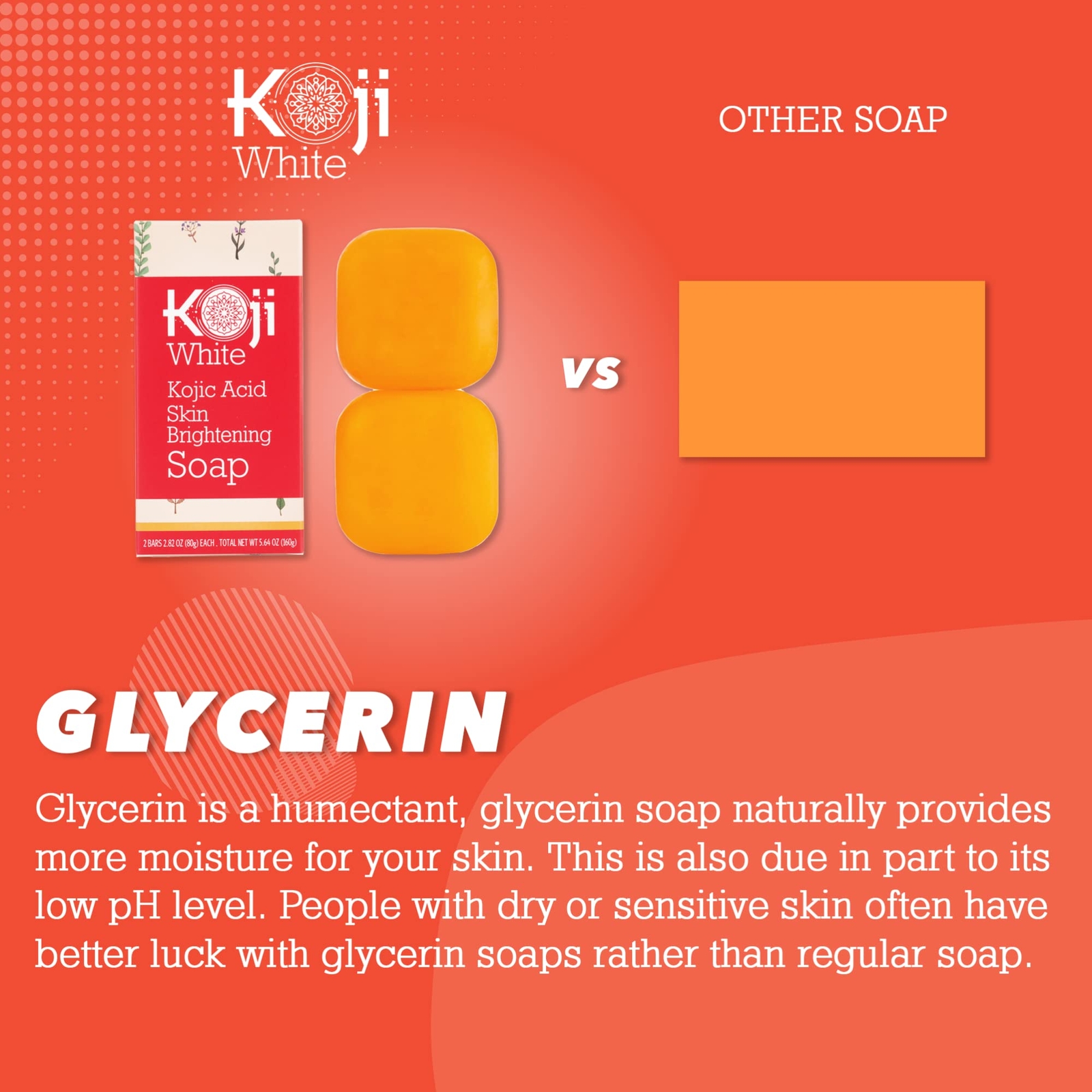 Pure Kojic Acid Skin Brightening Soap for Glowing & Radiance Skin, Dark Spots,