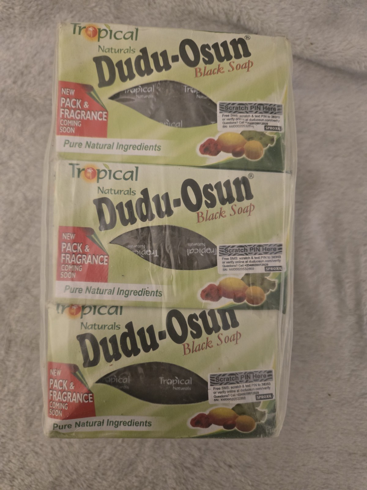 Tropical Naturals Dudu-Osun Black Soap 6-pack Exp 5/2023