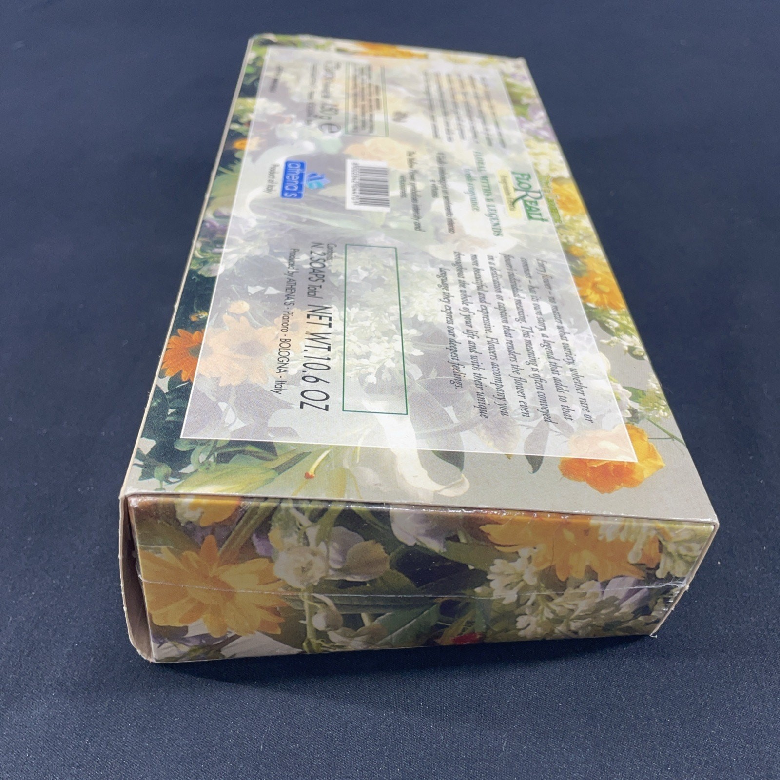 Vtg Floral Myths & Legends Fresh Fragrance Bar Soap 10.6 oz Bologna Italy Athens