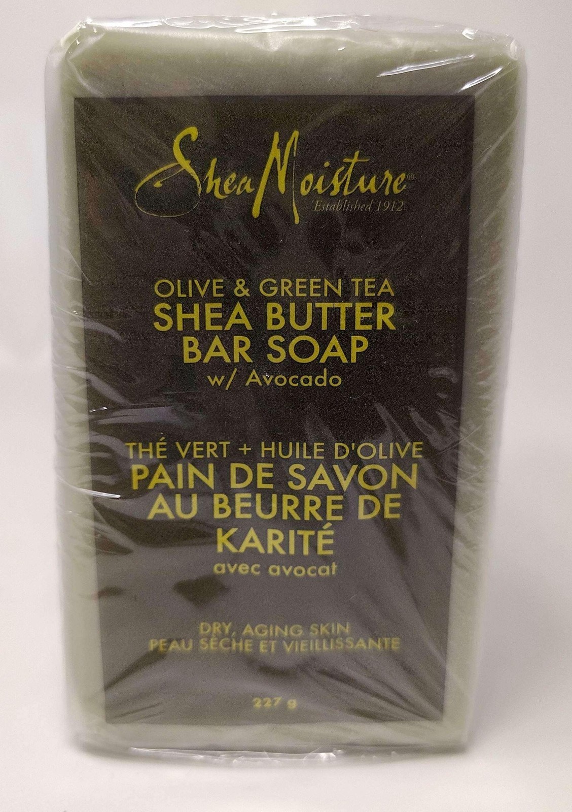 4 Shea Moisture Olive & Green Tea Shea Butter Bar Soap Avocado Aging Skin 8 oz