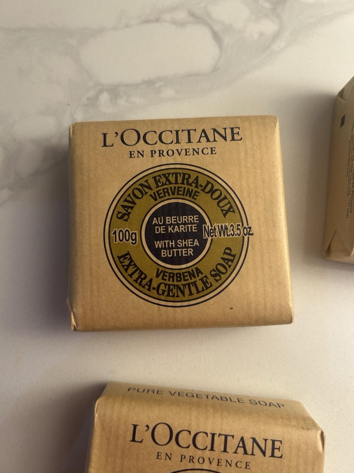 L’Occitane Verbena Lavender Orange 3.5oz Soap Trio Sealed Extra Gentle Bar