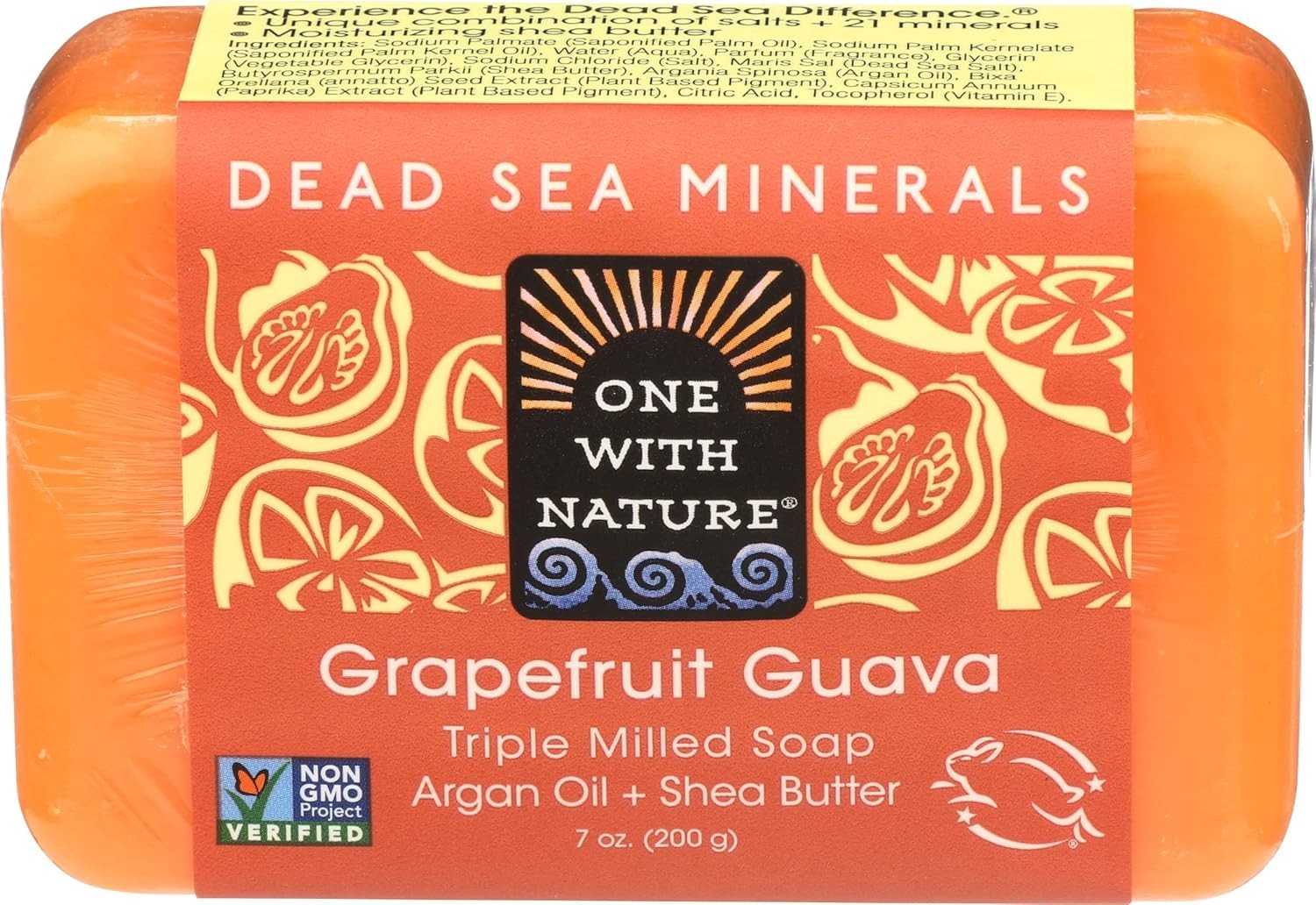 One With Nature, Dead Sea Mineral Soap, Grapefruit Guava, 7 oz