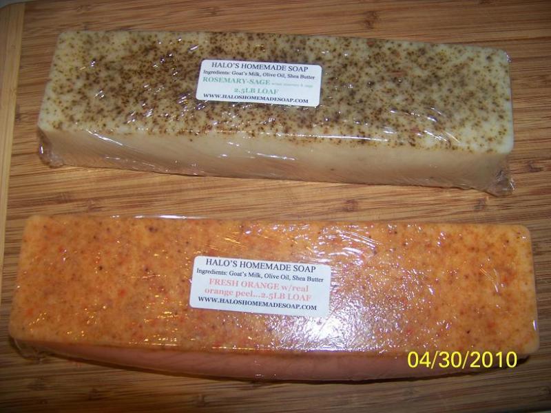 HOME-MADE GOAT’S MILK/SHEA/ COCOA / MANGO BUTTER SOAP 2lb 5oz Loaf…U PICK