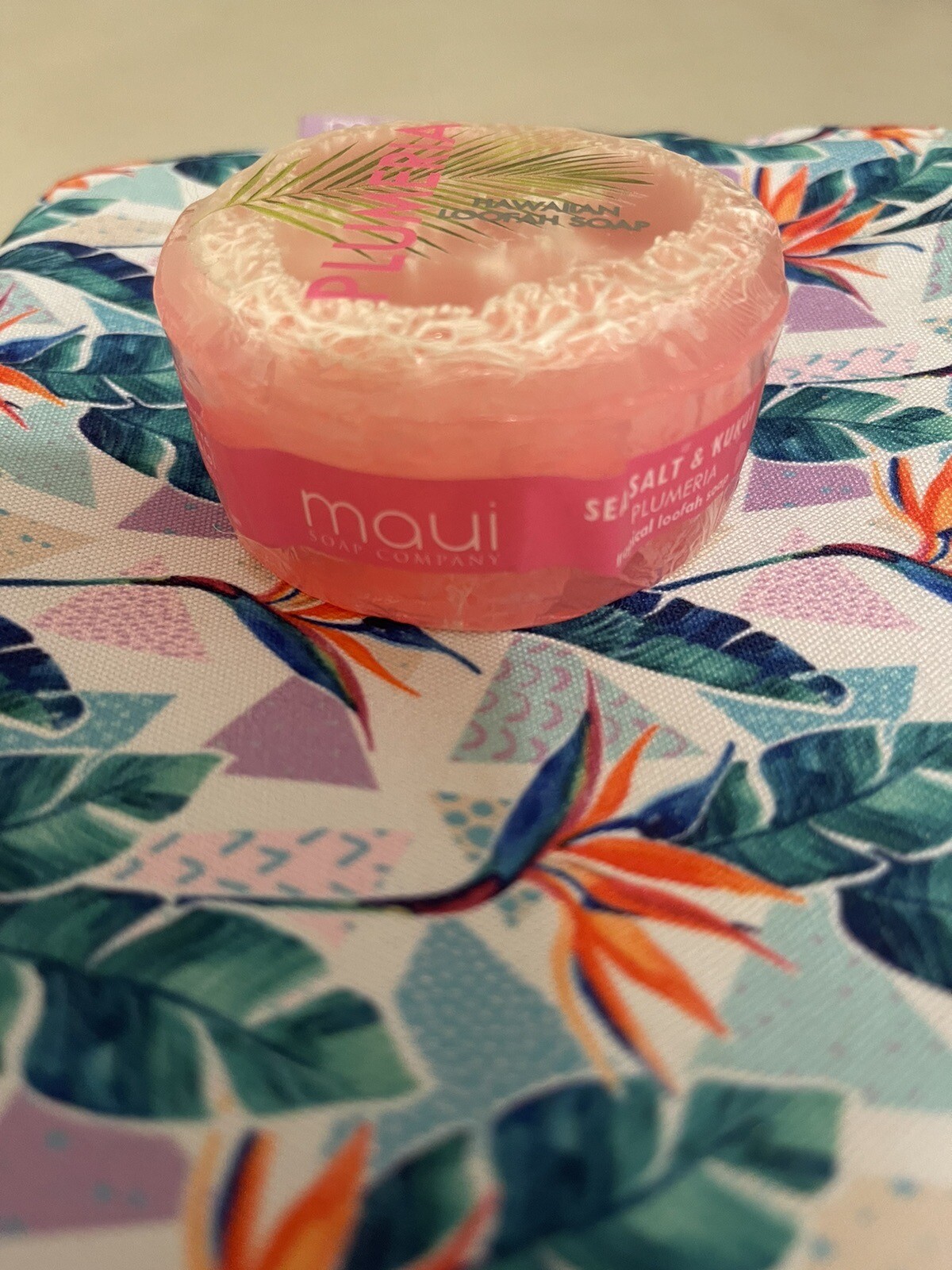Maui Soap & Birds of Paradise Travel Pouch New