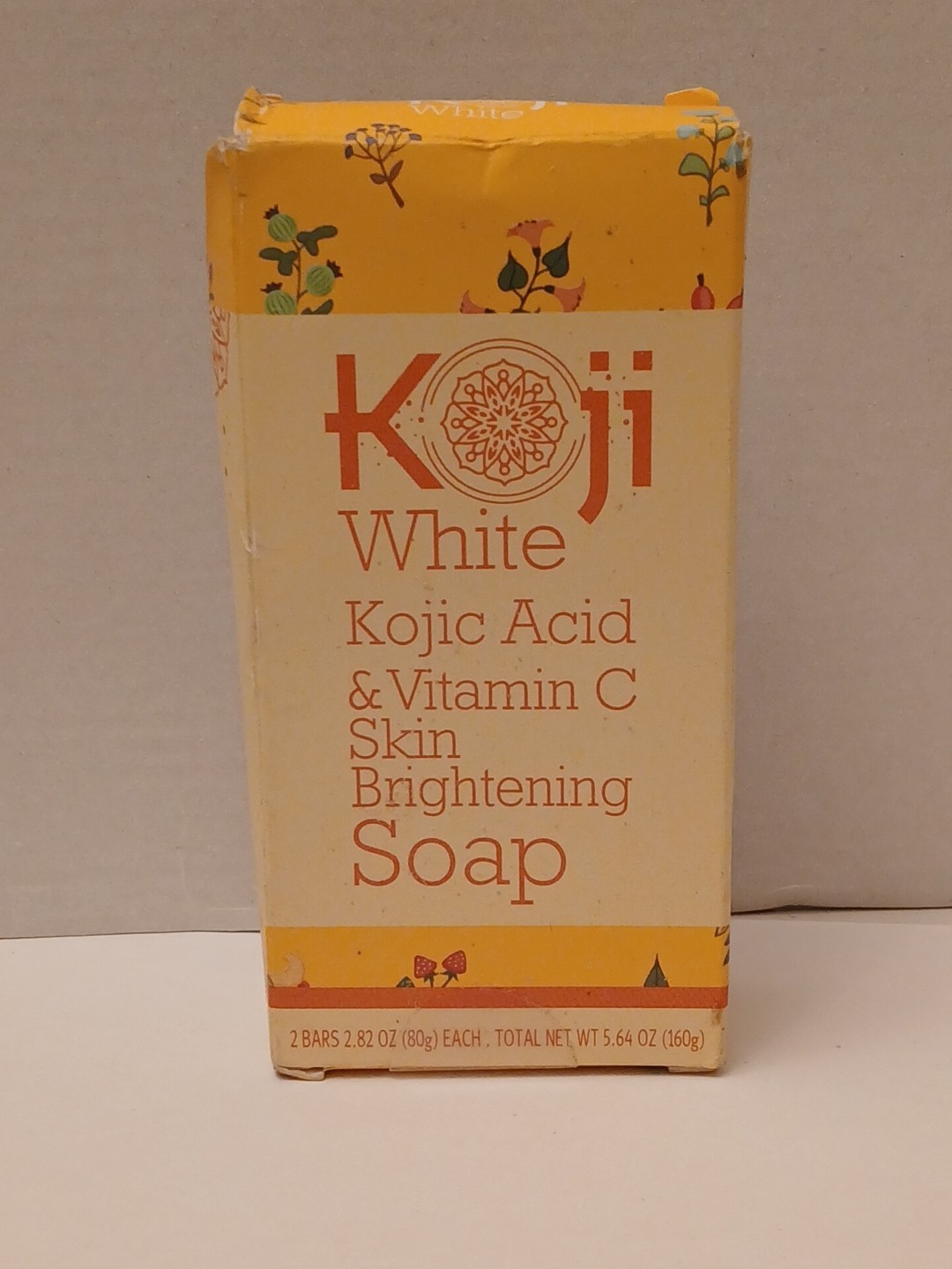 Koji White Kojic Acid And Vitamin C Skin Brightening Soap Bar 2.82 oz.