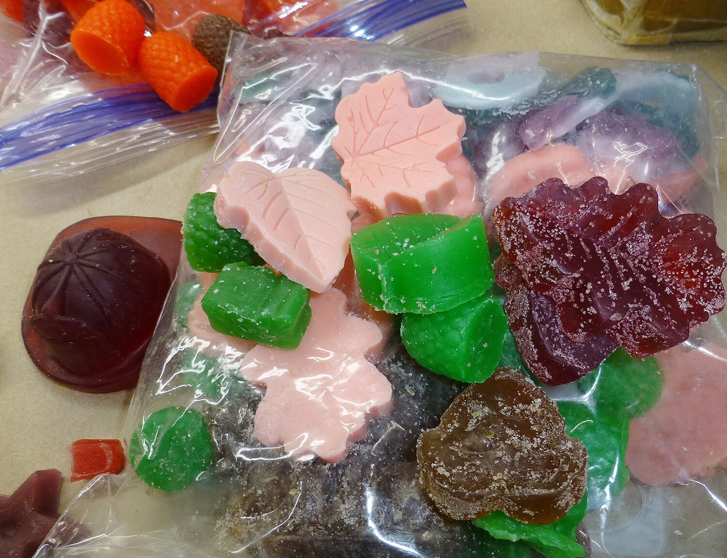 Christmas Lot of Custom Party Favor Soaps Small Pieces 5 lbs