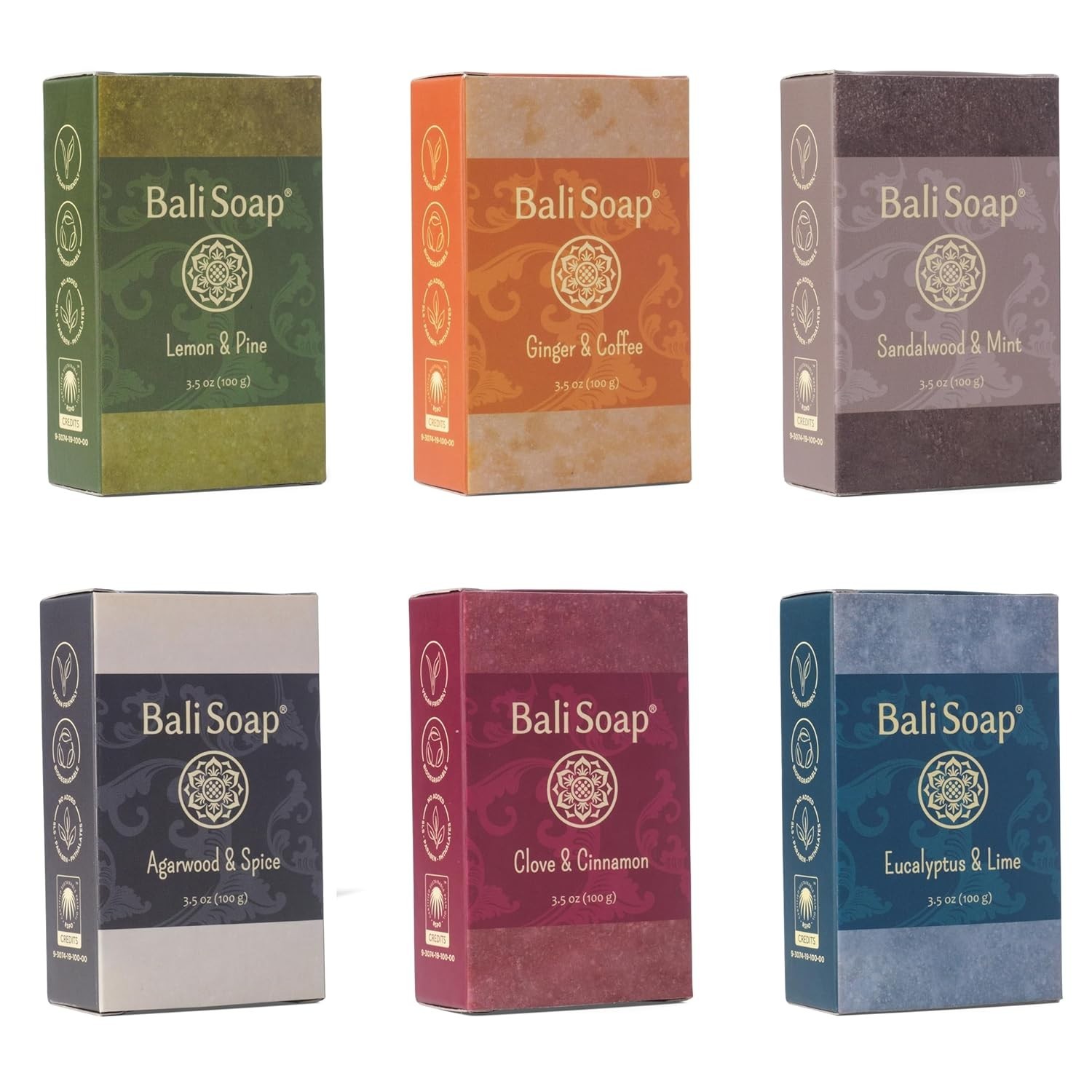 Natural Men’s Soap Gift Set – 6 Pack Handmade Cold Process Bar Soap for Men, …