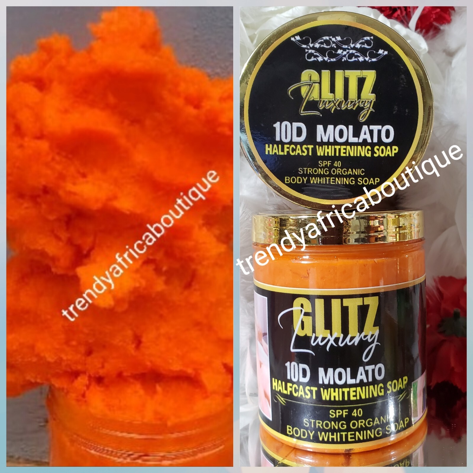 X 1 Improved Glitzluxury 10D Oshaprapra Molato HC Soap. 400g.Rich Aunty Soap🔥🔥