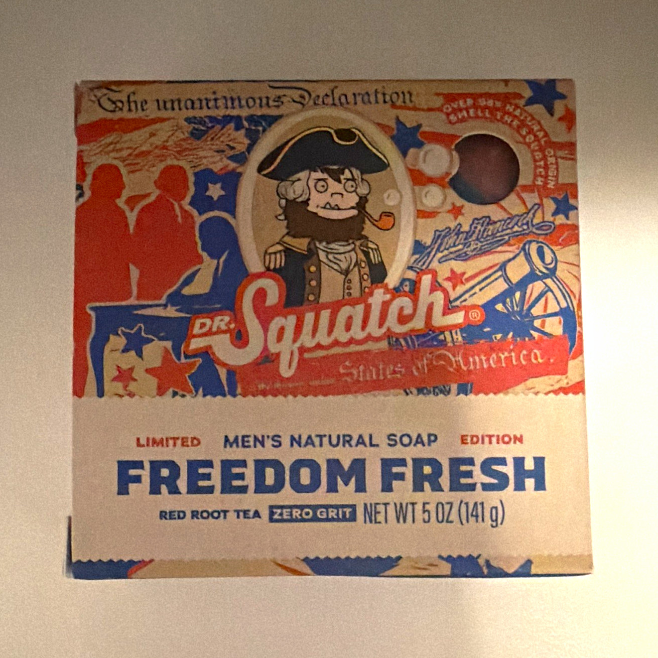 RARE Dr. Squatch Freedom Fresh Bar Soap Red Root Tea