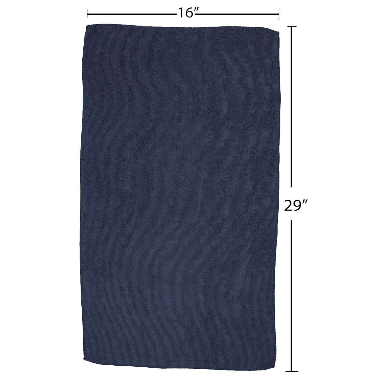 Fromm Softees Microfiber Salon Hair Towels 16″ x 29″ (Navy) 10 Count