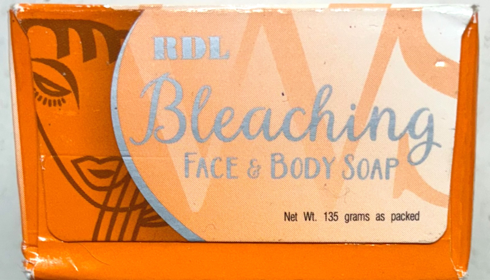 RDL Bleaching Face and Body Bar Soap 135 grams External Use Only New Sealed