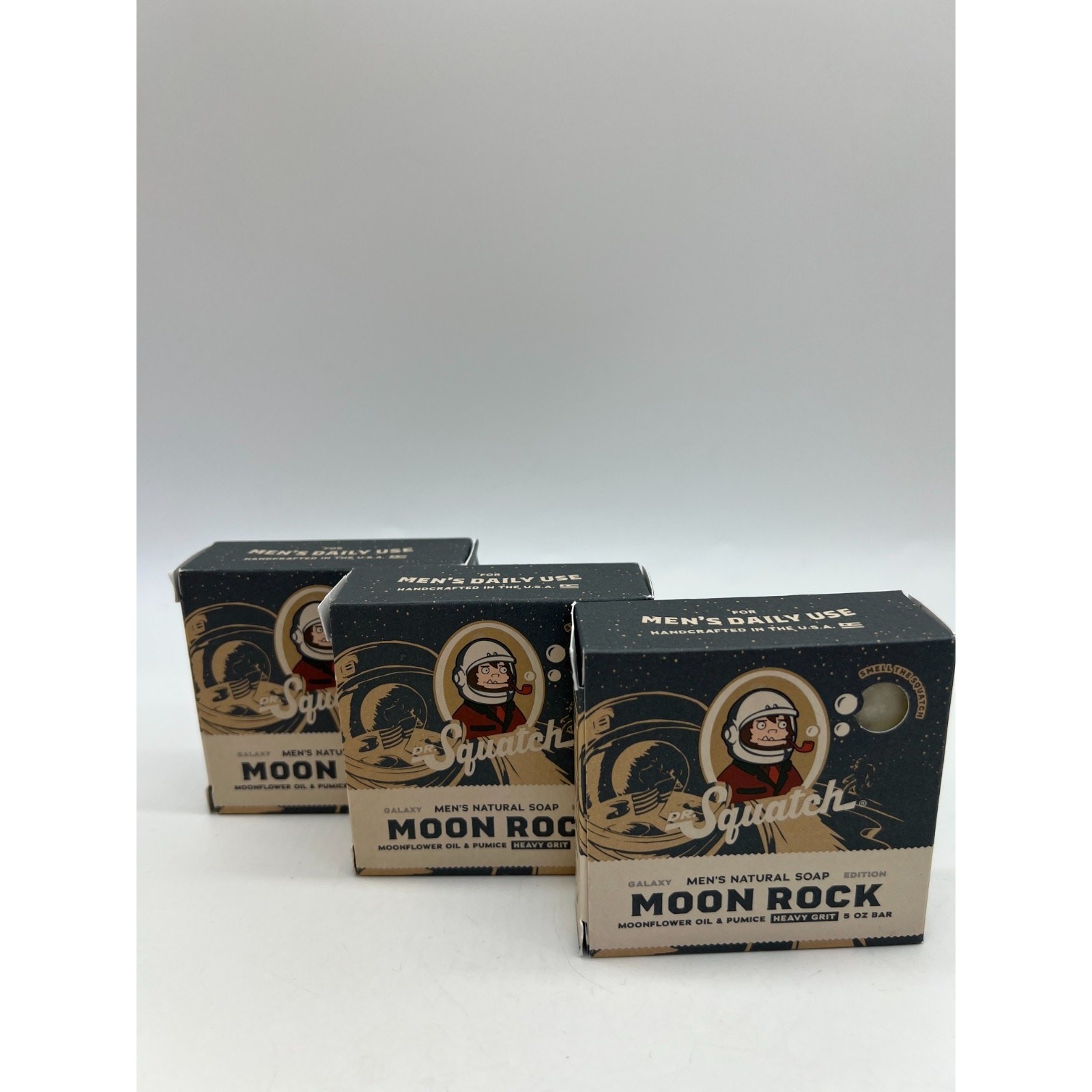 Dr. Squatch Moon Rock Galaxy Edition Men’s Soap Lot of 3.