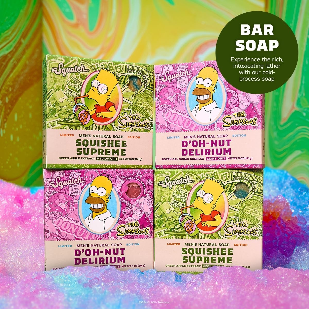 Natural Cold Process Soap Bars for Men – D’oh-Nut & Squishee
