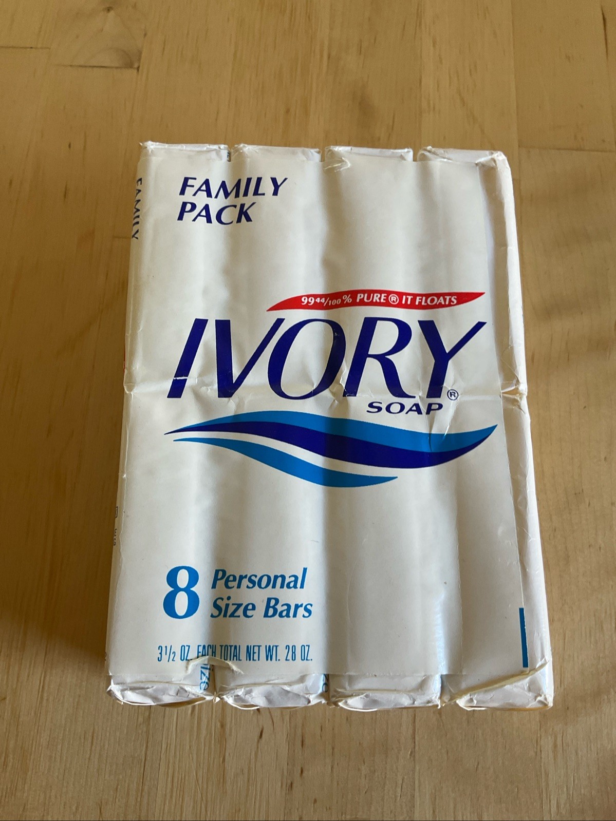 Ivory Soap 8 Personal Size Bars Family Pack 3.5oz Each 28oz Total NOS 1990 Fr S
