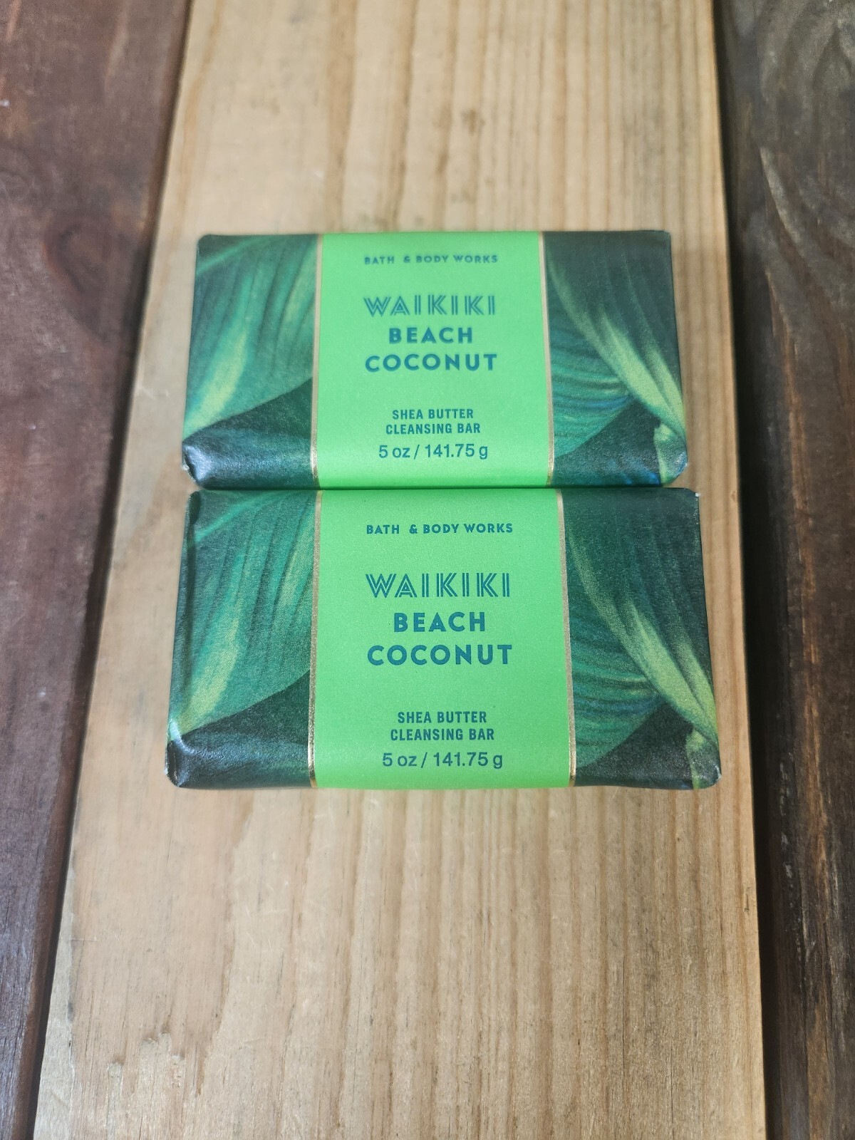 2PK Bath & Body Works Waikiki Beach Coconut Shea Butter Cleansing Bar Soap