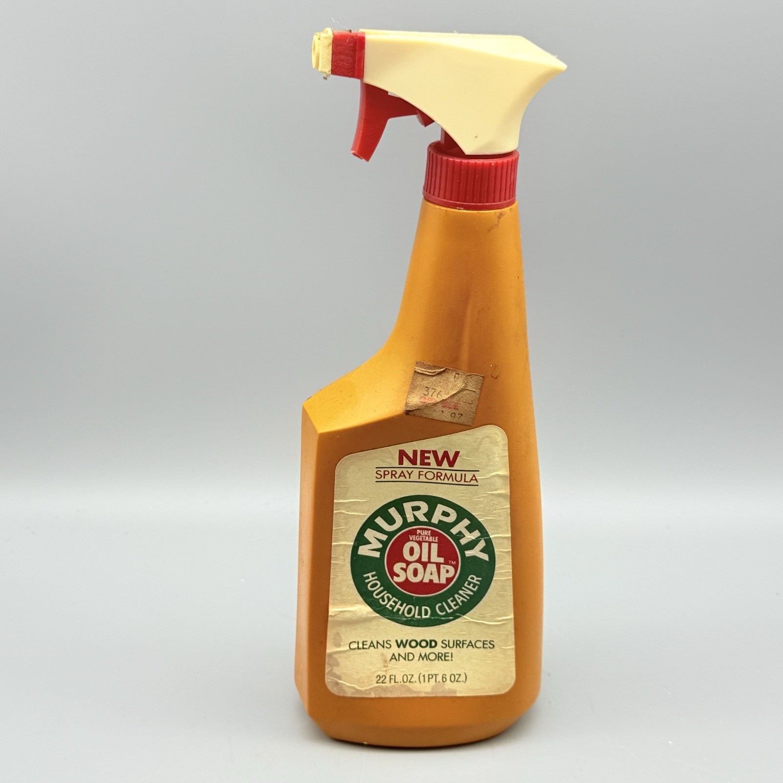 Vintage Bottle Murphy Oil Soap Spray Formula 22 fl oz 30% Full Prop