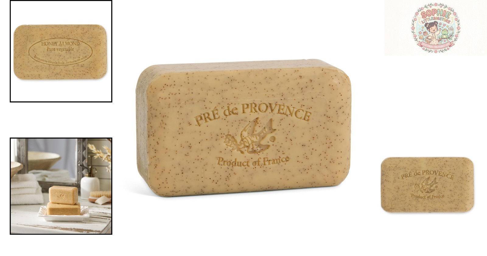 Artisanal Honey Almond Shea Butter Soap Bar – Luxurious 5.3 Ounce Indulgence