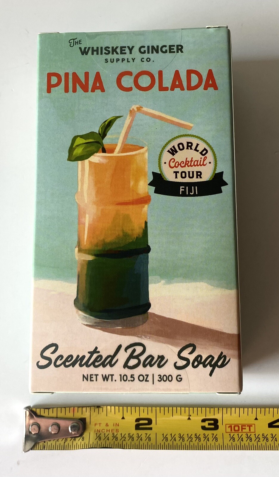Tropical Memories PINA COLADA Scented Bar Soap Whiskey Ginger Supply Co 10.5 Oz