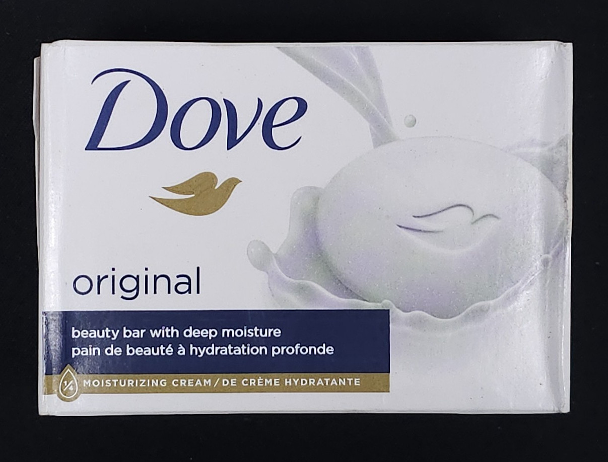 Lot of 2 Dove Beauty Bar Soap Original Made With 1/4 Moisturizing Cream 3.75 oz