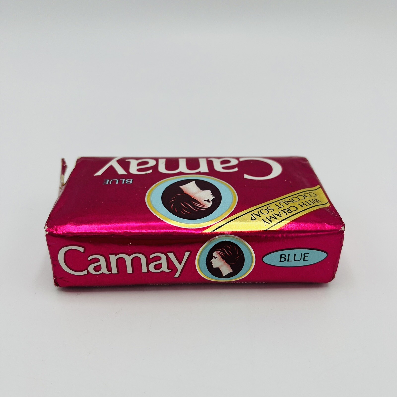 N.O.S. 80’s 1983 CAMAY Soap Bar Blue 5 OZ Pink Coconut Soap Movie Prop