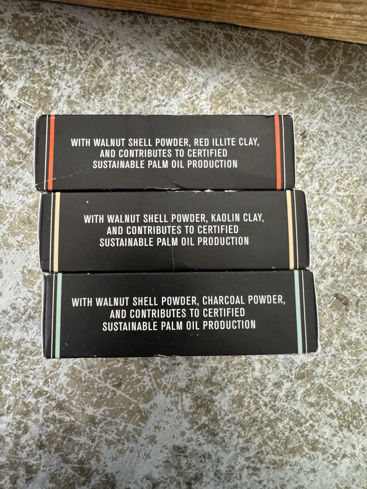 BARREL & OAK EXFOLIATING MEN’S SOAP BARS 3 New