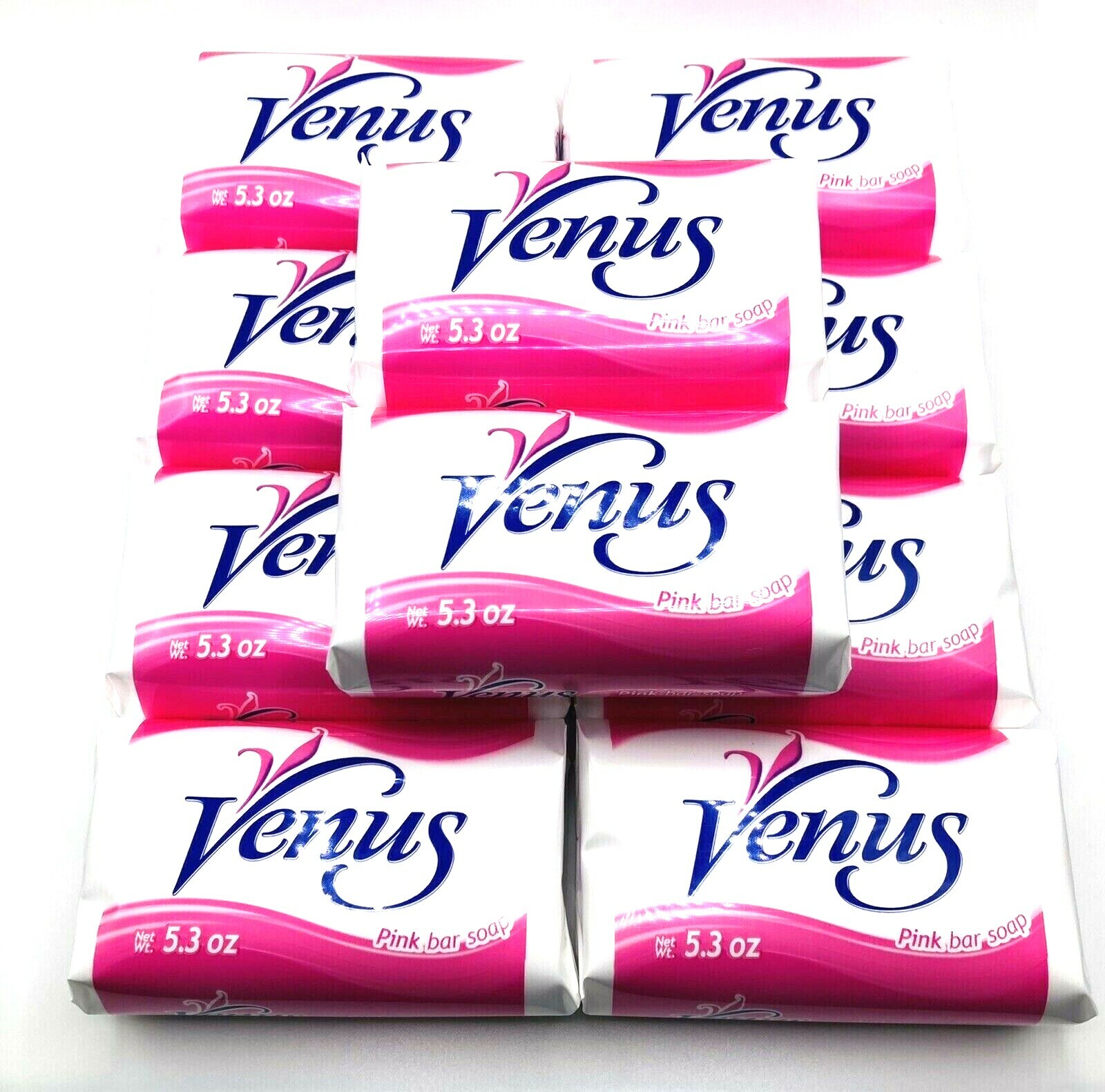 10x Venus Pink Bar Soap 5.3 oz – Traditional Floral Bath Bars Bulk Lot