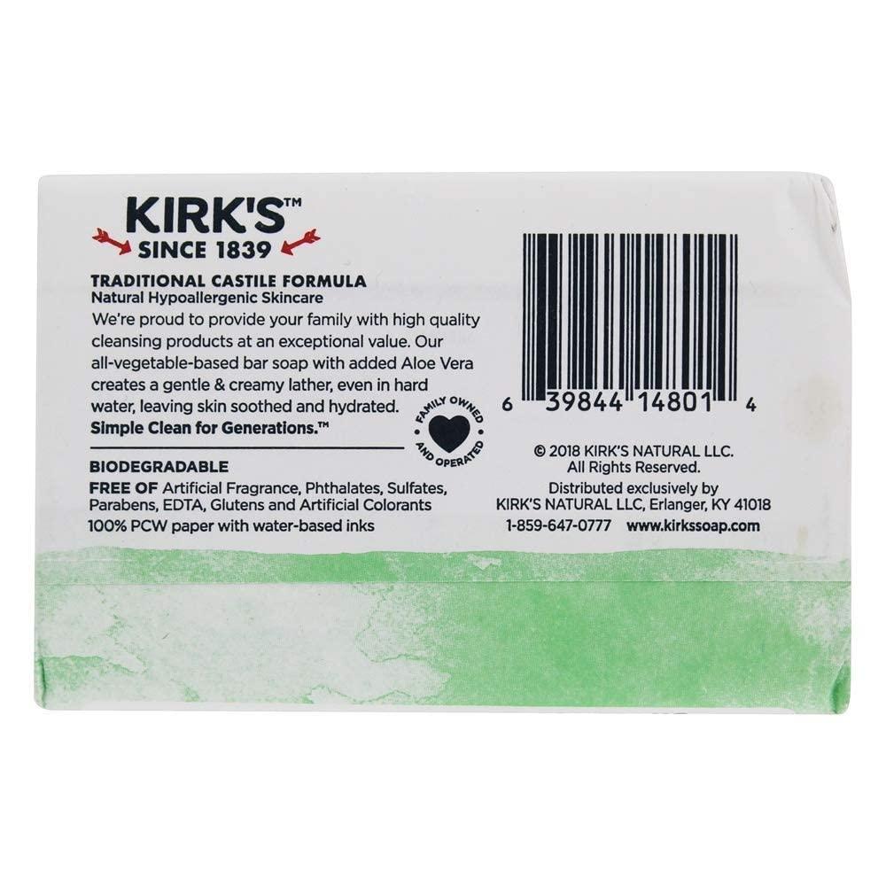 Original Coco Castile Bar Soap Aloe Vera 4 Oz, New, Vegan, Hypoallergenic
