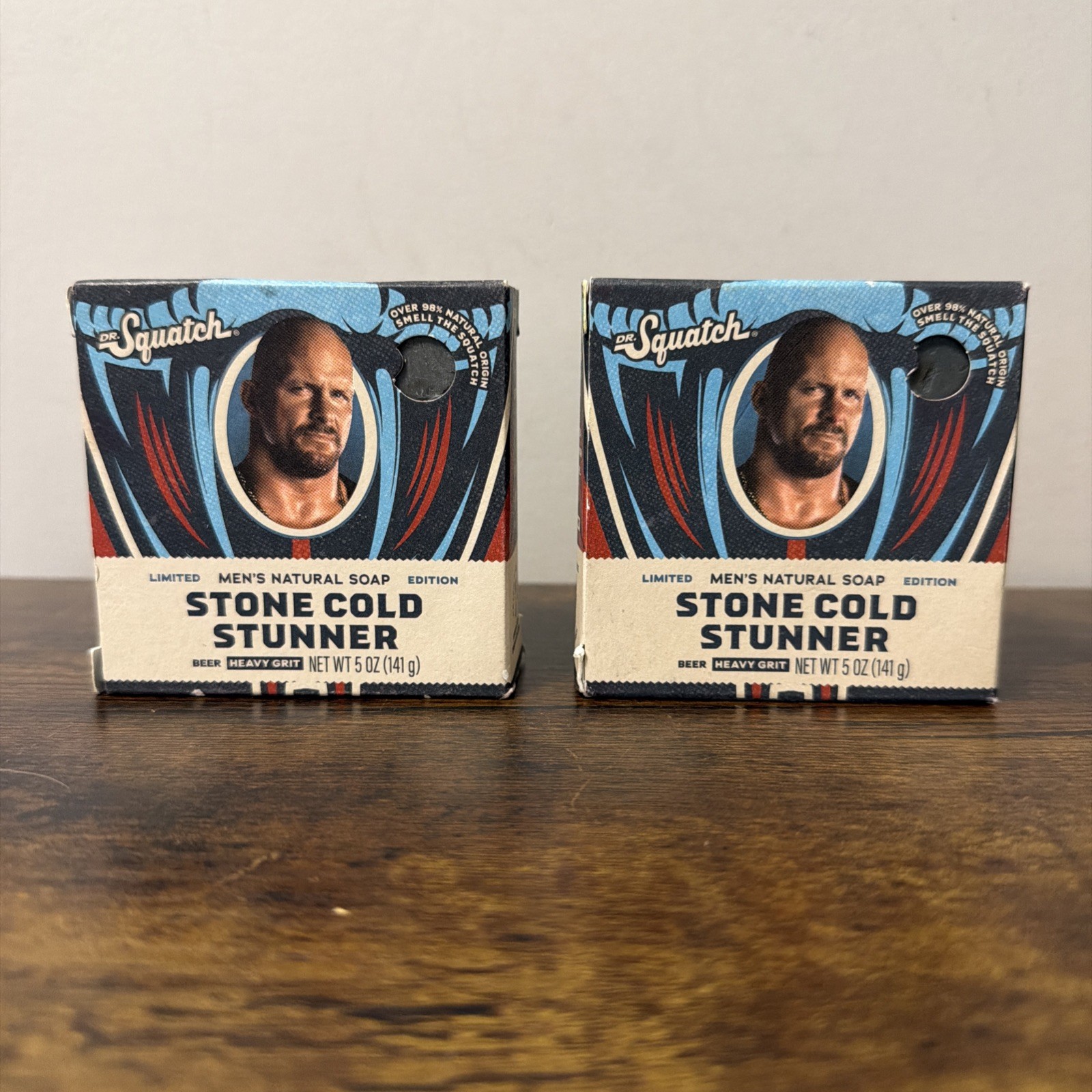 NEW Lot 2x Dr. Squatch Men’s Soap LE, WWE Stone Cold Stunner Steve Austin 5oz